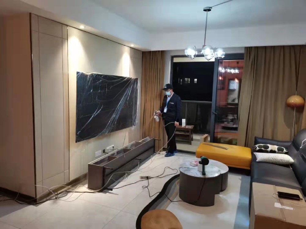 临沂除甲醛公司-万城花开治理现场