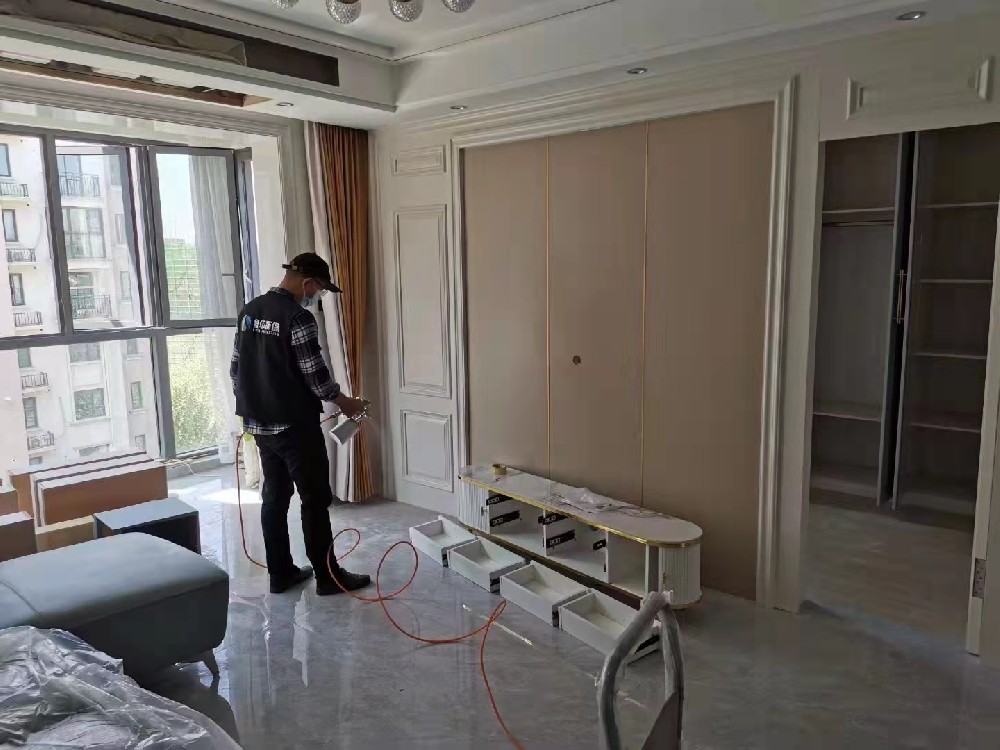 临沂除甲醛公司-翰林庄园现场