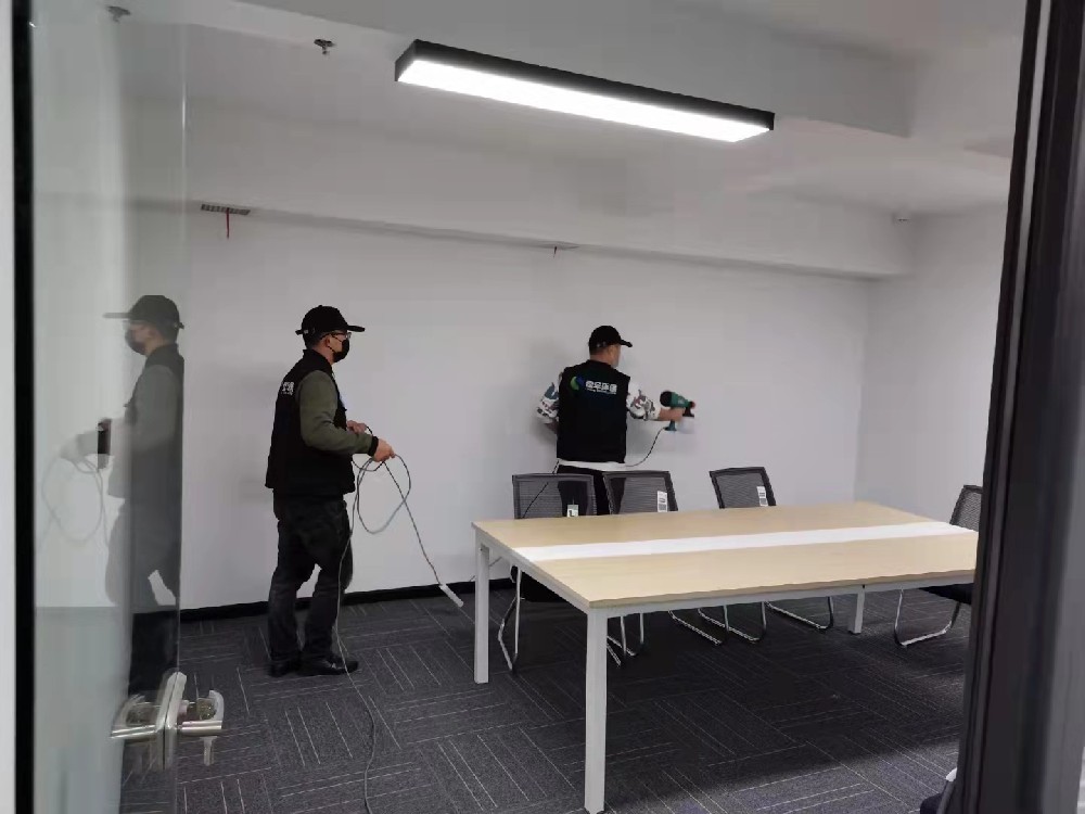 临沂办公室除甲醛-科创园甲醛治理现场